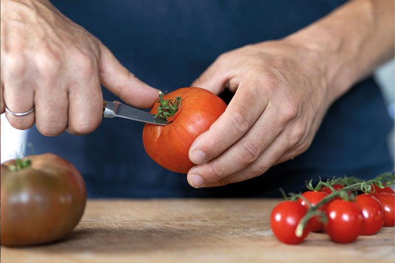 Münstermarkt Rezeptbuch: Ben Kindler zeigt Dir Tomaten-Brotsalat - Copyright Ben Kindler / Joss Andres