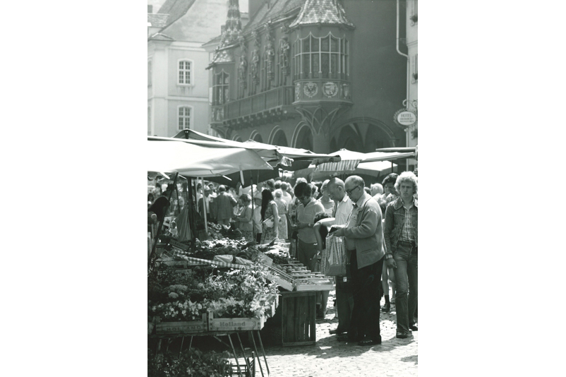 Historischer Münstermarkt: Marktstände - Copyright Otto Kasper